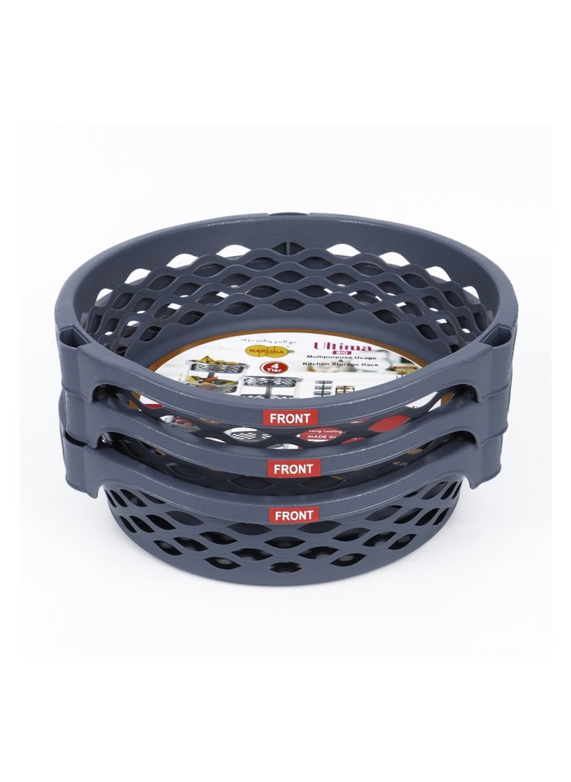 Ultima Steps Kitchen Rack Basket Detachable Stand Plastic 3 Steps