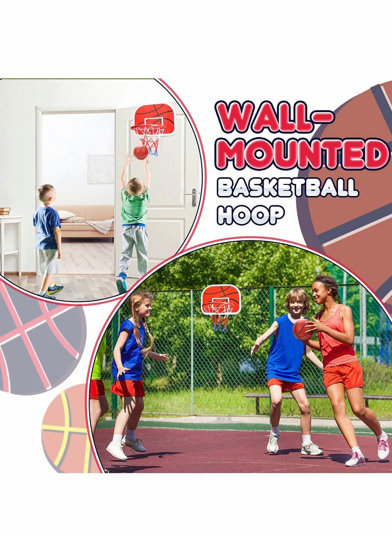 Y&D Mini Basketball Hoop for Kids Indoor Wall Mounted Shooting Ball Game Sport Set Boys Girls Portable Board Practice Kit Home Office Adults Room Bedroom - Image 2
