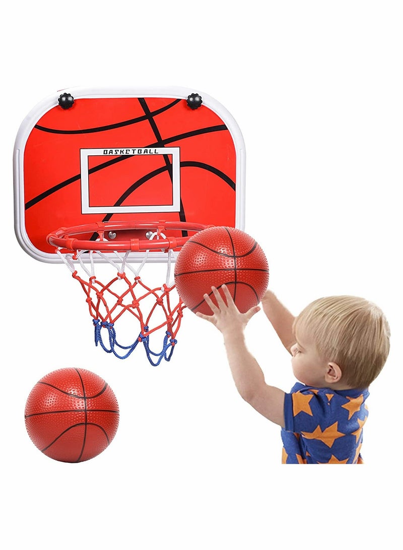 Y&D Mini Basketball Hoop for Kids Indoor Wall Mounted Shooting Ball Game Sport Set Boys Girls Portable Board Practice Kit Home Office Adults Room Bedroom - Image 1