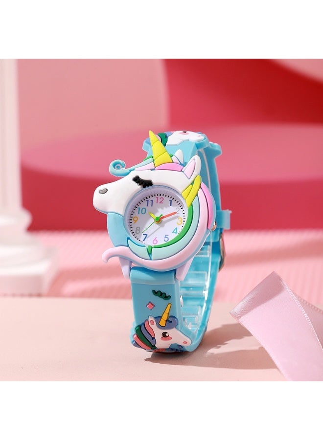 Mark Fairwhale New Silicone Unicorn Children's Cartoon Watch 