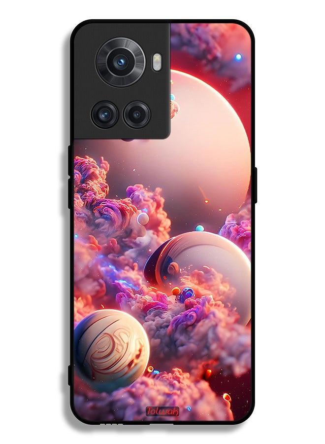 Tolwak OnePlus 10R 5G Protective Case Cover Clouds Abstract Art - Image 2