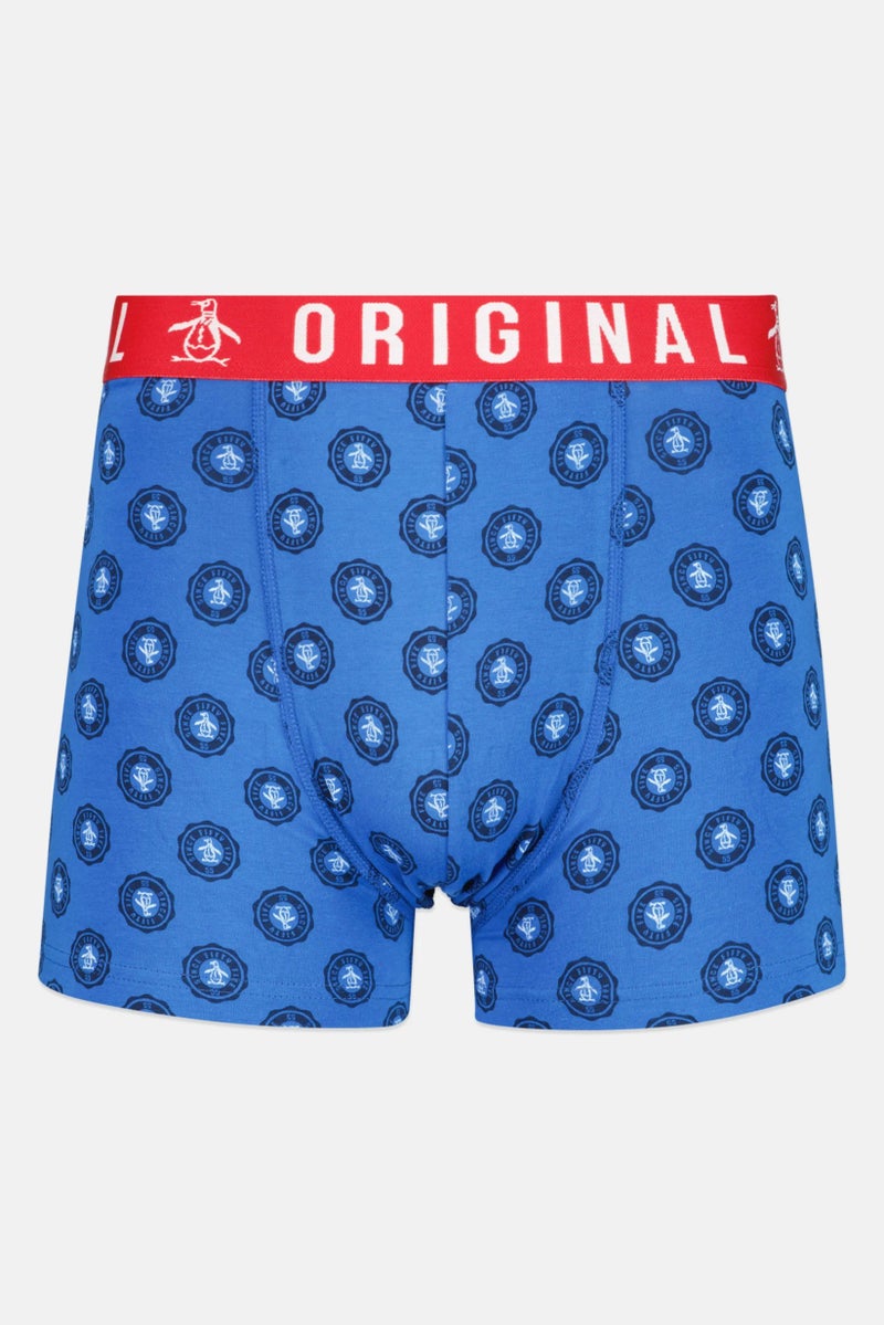 Original Penguin Men 3 Pieces Brand Logo Trunks, Multicolor - Image 2