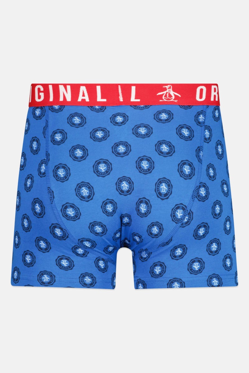 Original Penguin Men 3 Pieces Brand Logo Trunks, Multicolor - Image 3