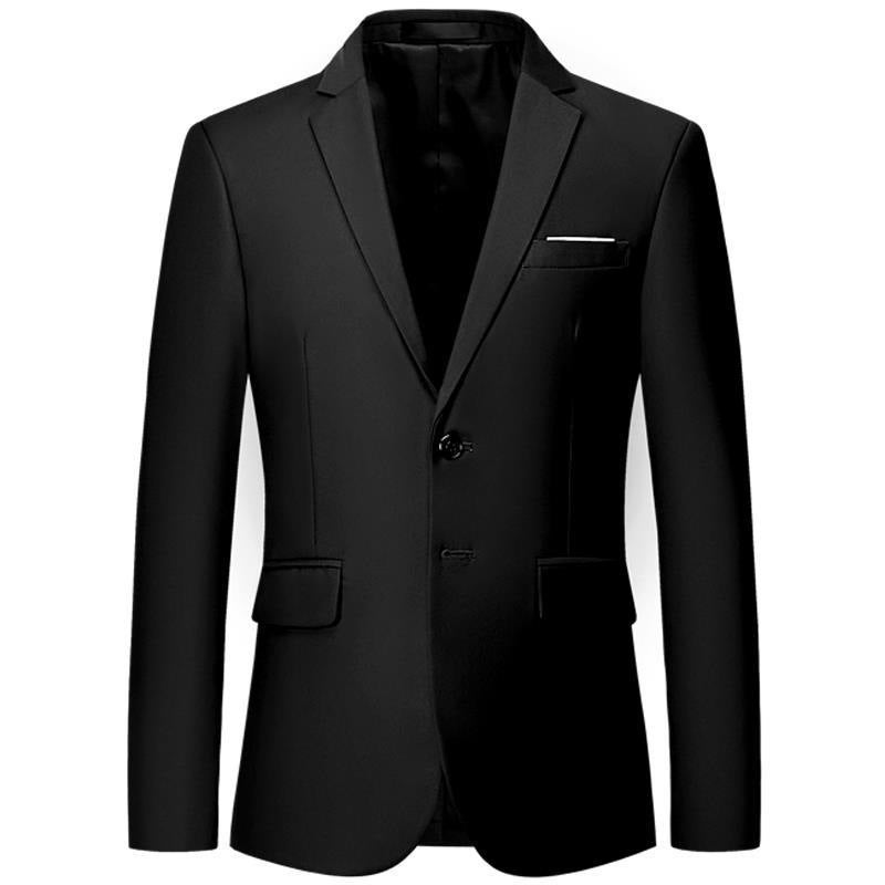 Purple Slimming Oversize Studio Two-button Korean-style Slim-fit Small Suit Jacket Mens Overalls Host Dress Black