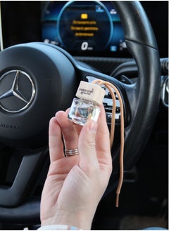 Liquid Hanging Car Air Freshener in a Cardboard Package with Fragrance With an exotic and enchanting Aroma has scent tester Monaco analogous to Fragrance made in France 6ml