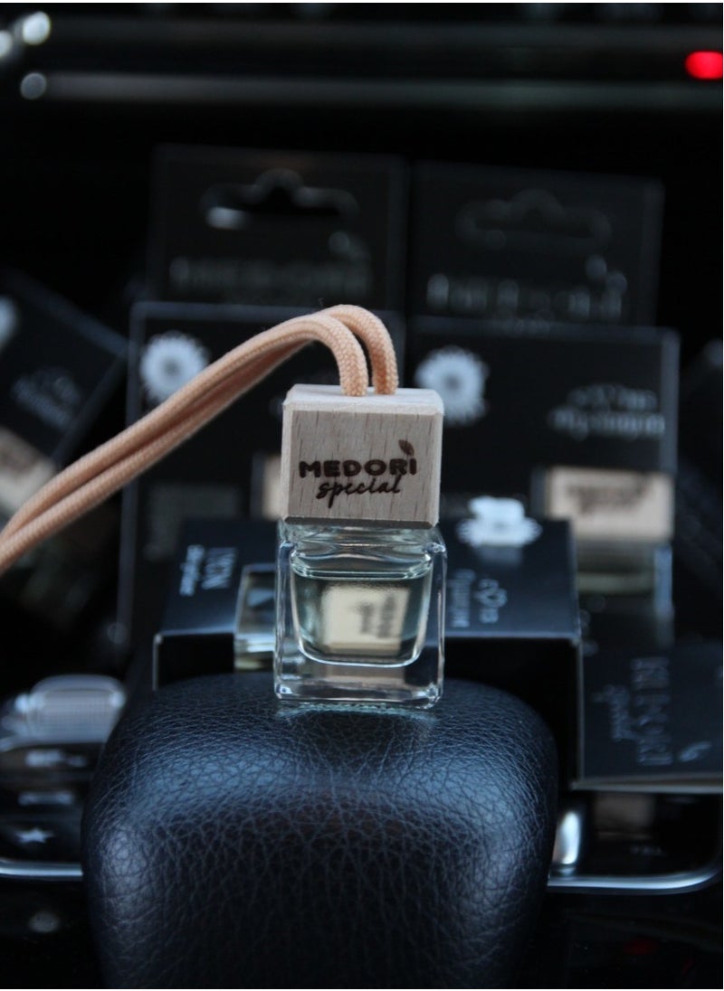 MEDORI - Liquid Hanging Car Air Freshener in a Cardboard Package with Fragrance With an exotic and enchanting Aroma has scent tester Monaco analogous to Fragrance made in France 6ml - Image 1