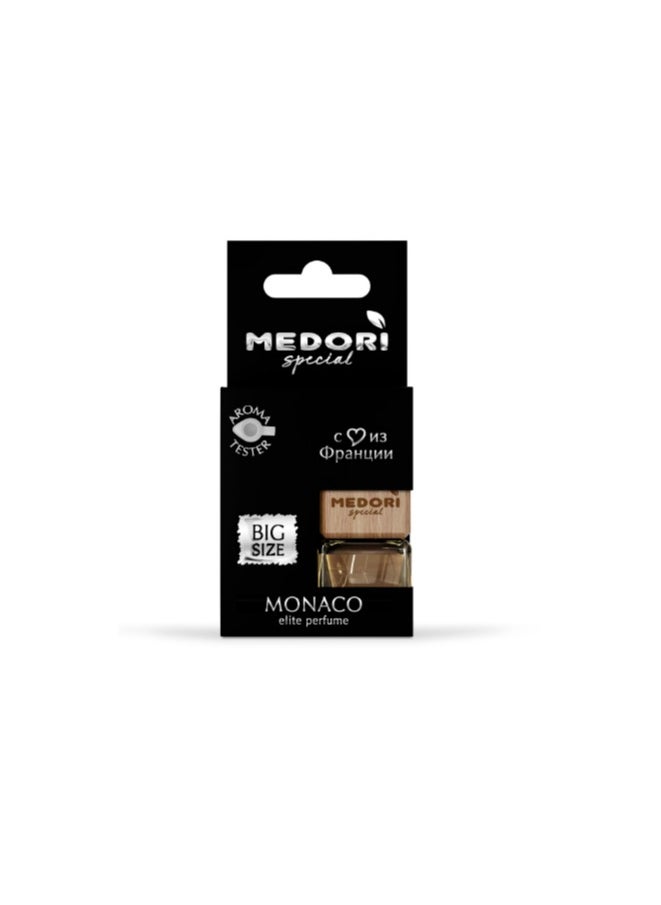 MEDORI - Liquid Hanging Car Air Freshener in a Cardboard Package with Fragrance With an exotic and enchanting Aroma has scent tester Monaco analogous to Fragrance made in France 6ml - Image 1