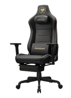 Cougar COUGAR Armor EVO S Gaming Chair with Breathable Premium PVC Leather, 3D Adjustable Armrests, Retractable Footrest, Lumbar Cushion, Magnetic Neck Pillow Foam (Black)  - Image 4