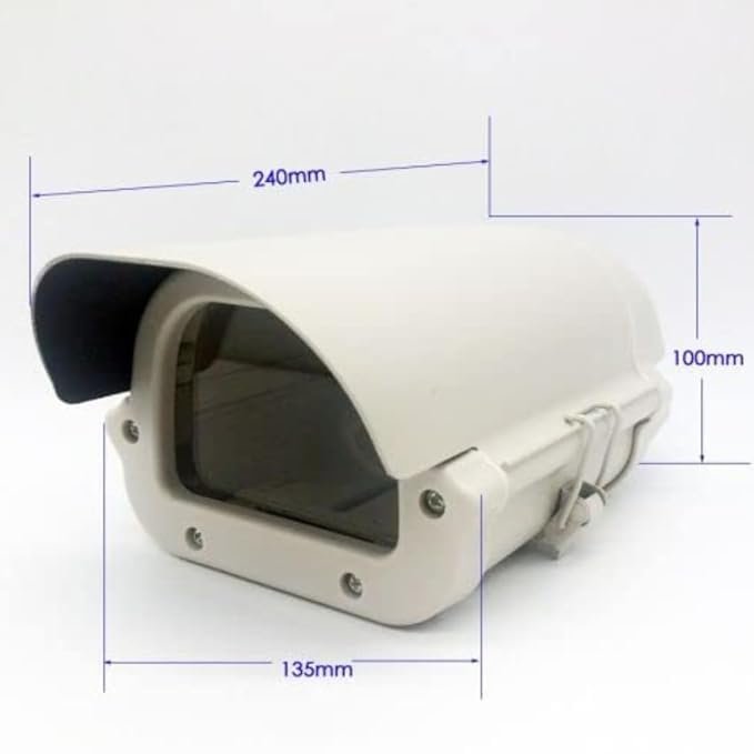JK Vision CCTV Security Waterproof/Dustproof/Rainproof Bullet Camera Mounting Enclosure for Outdoor Purpose, Size - 6", Made Aluminium, with Side Locking System - Image 5