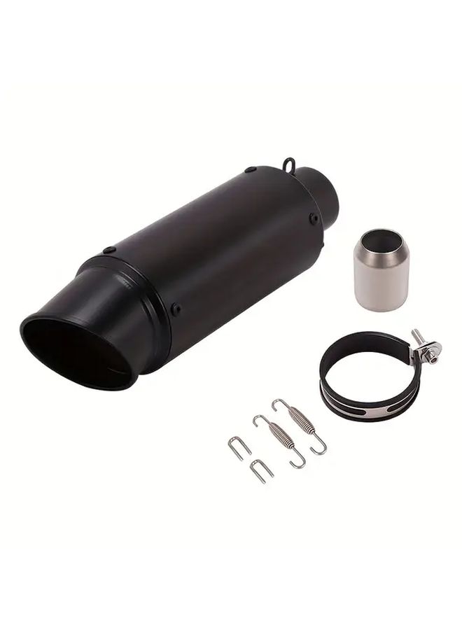 Silvery Motorcycle Exhaust Pipe Angled Design Stainless Steel For Street Touring Bikes - Image 1