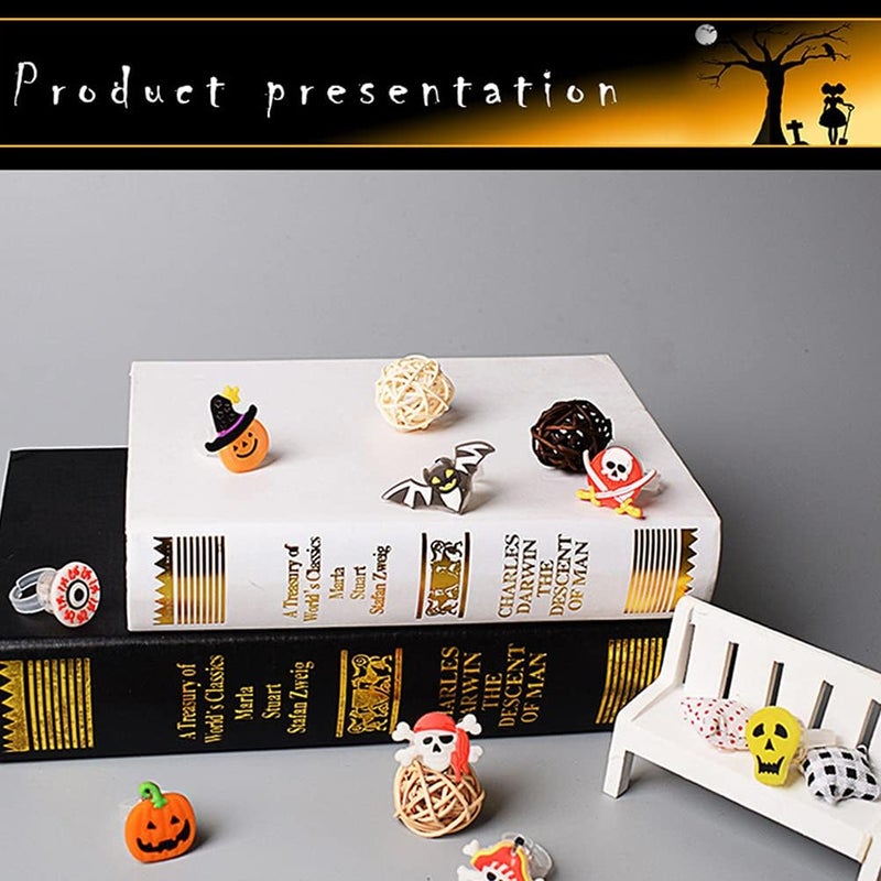 klarako 10PCS LED Glow Party Light Up Toys, Flashing Ring, Halloween LED Fingerrings Light Up Rings Toys Party Favors Suitable for Halloween Party, Costume or Cosplay - Image 4