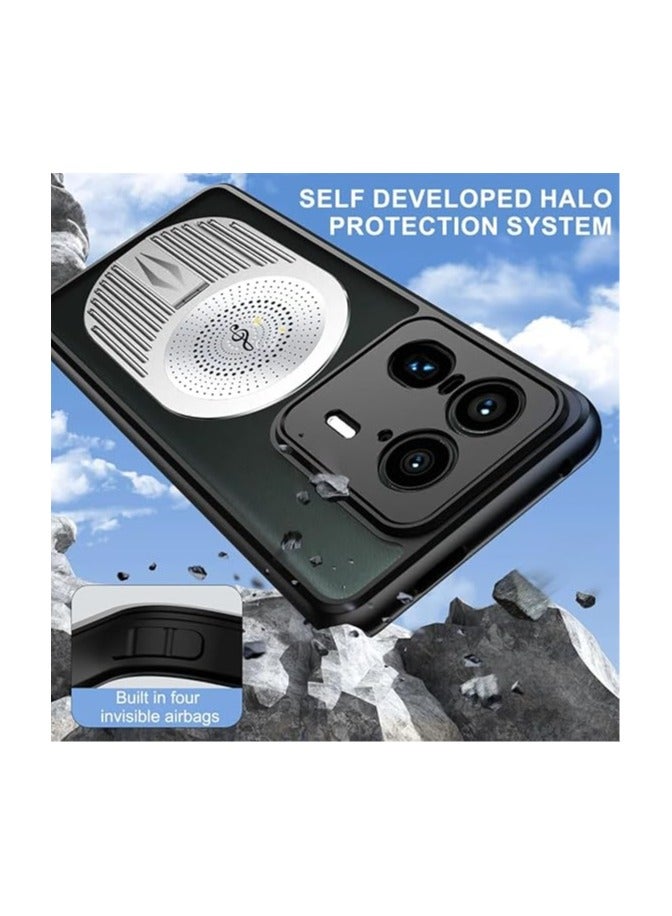 Magnetic Case for Motorola Edge 50 Ultra 5G Case, Aromatherapy Case Graphene Heat Dissipation Shell with Metal Bracket Shockproof Cover Support Wireless Charging - Image 5