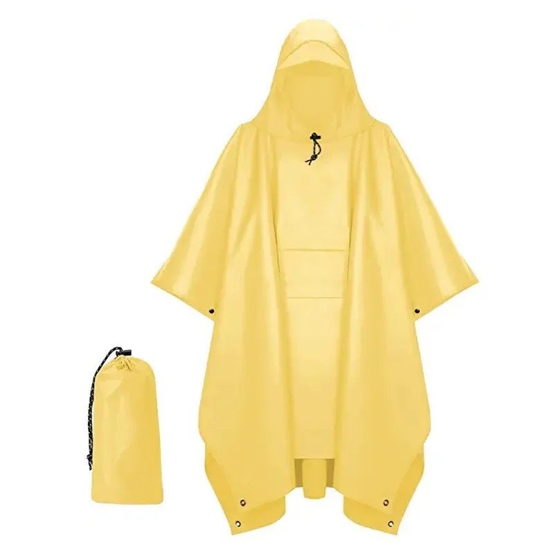 Canopy Multifunctional Three-In-One Outdoor Square Poncho Export Mountaineering Poncho Raincoat Cycling Adult Model - Image 1
