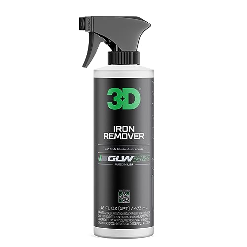 3D GLW Series Iron Remover – Fast Acting Fallout & Brake Dust Cleaner | pH Balanced Wheel & Paint Decontamination | DIY Detailing Spray | Made in USA |16 oz - Image 1