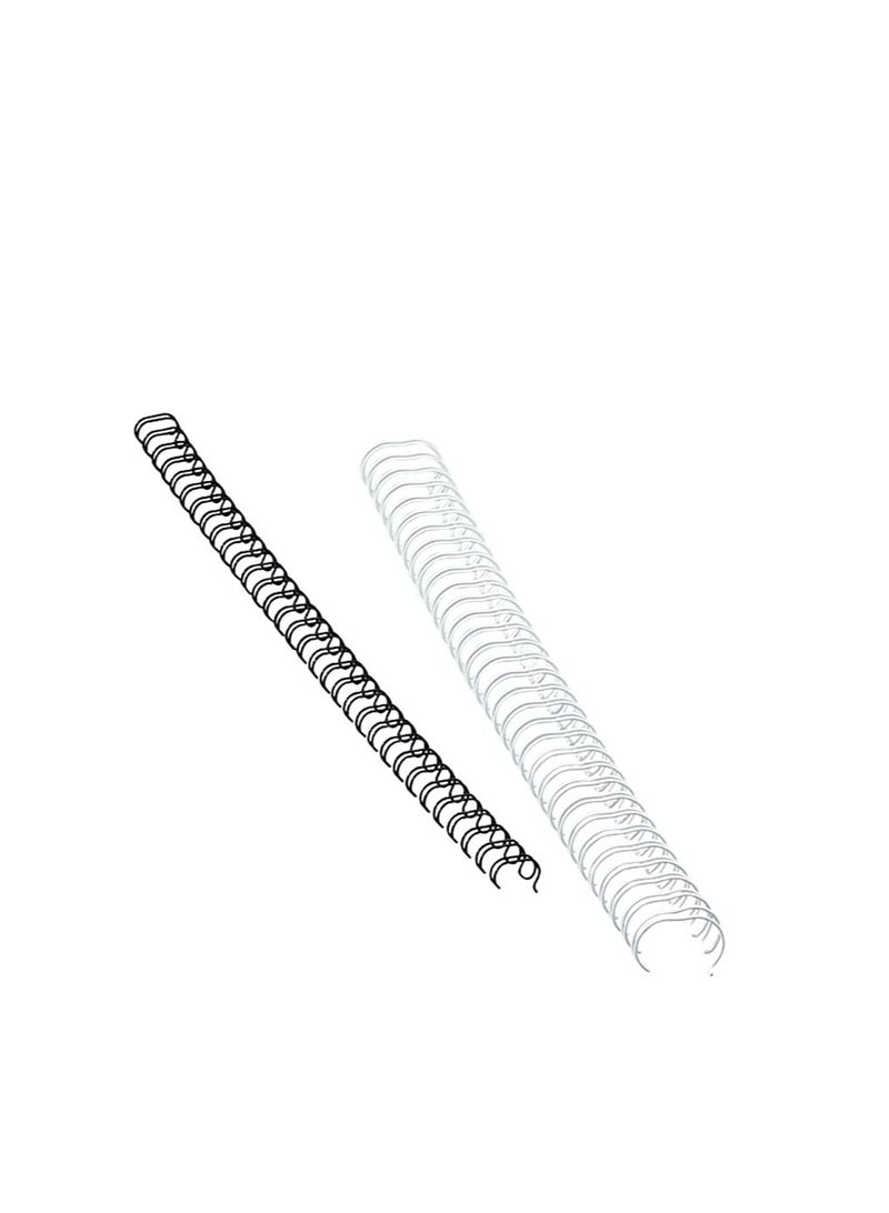 UNISTAR BINDING DOUBLE WIRE WHITE  1/4 6.4MM 100PCS - Image 3