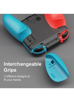 سكال اند كو Joygrip Body فقط لجهاز Nintendo Switch Joy Con Controller: حامل عصا تحكم محمول قابل لإعادة الشحن [مقابض قابلة للتبديل غير متضمنة] أسود  - Image 4