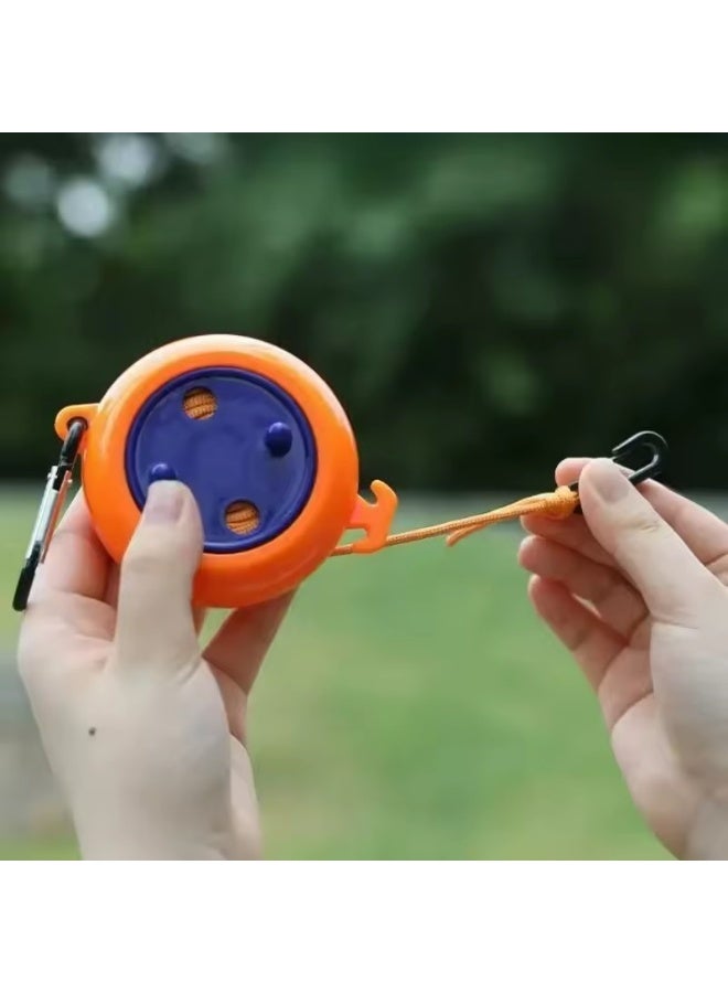 Portable Clothes Line: Adjustable Length, Compact & Lightweight, Suitable for Camping, Travel, And Outdoor Activities - Includes 10M Rope, 20 Clips, And 10 Fixing Holes with Carrying Bag - Image 4