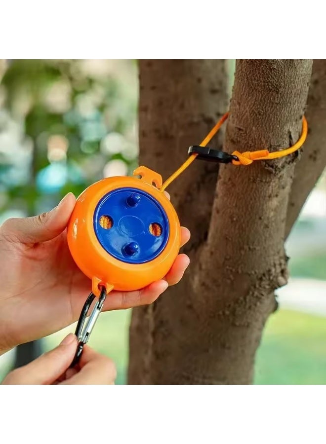 Portable Clothes Line: Adjustable Length, Compact & Lightweight, Suitable for Camping, Travel, And Outdoor Activities - Includes 10M Rope, 20 Clips, And 10 Fixing Holes with Carrying Bag - Image 3