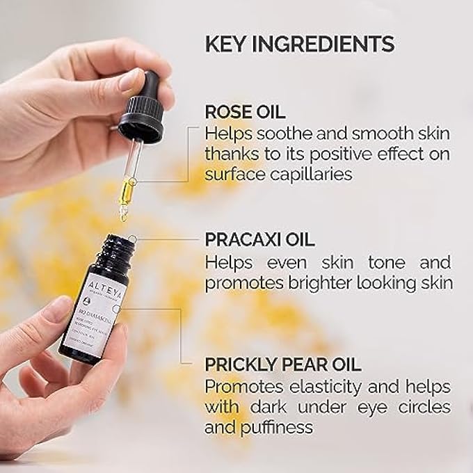 Alteya Organics USDA Organic BioDamascena Eye Serum - Image 3