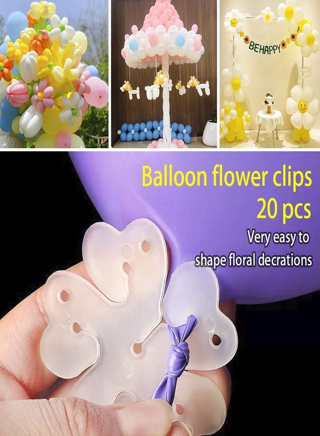 MDOZQ Balloon Arch Kit 20pcs Balloon Flower Clips & 2pcs Balloon Tying Tool & 49.2ft Balloon Tape Strip & 300 Balloon Glue Points For Party Graduation Wedding Birthday Baby Shower - Image 5
