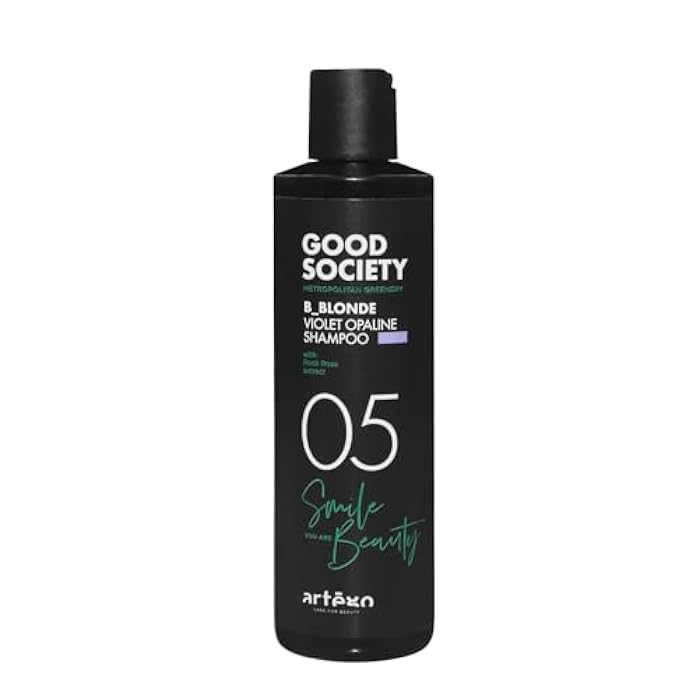 Artègo Good Society B_Blonde Violet Opaline Shampoo – Tone Neutralizing Shampoo for Blonde, Bleached & White Hair (8.5 oz)