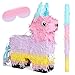 TRENDBOX Piata Set for Kids Party Full Party Game Kit with Hitting Stick Blindfold Confetti Filler Perfect for Birthday Party Decorations for Boys and Girls Pop Pop Pinata Macaron colors - Image 2