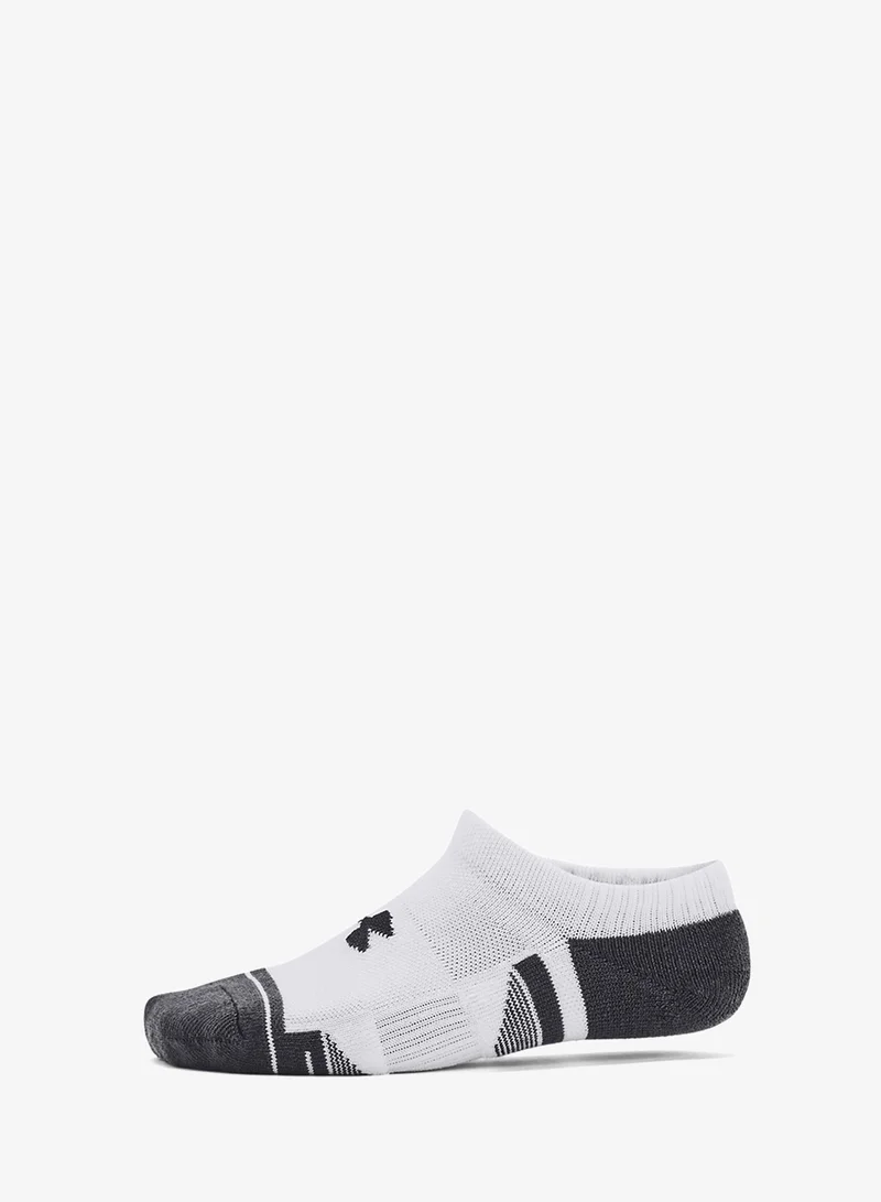 UNDER ARMOUR 3 Pack Performance Tech No-Show Socks