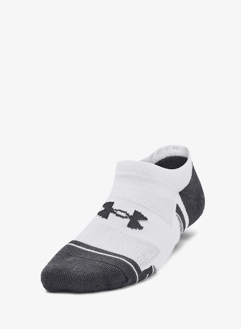 UNDER ARMOUR 3 Pack Performance Tech No-Show Socks