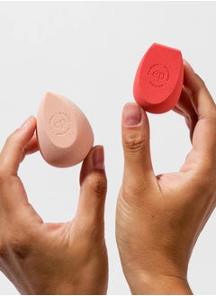 Ere Perez Bio All-Beauty Sponge Duo | Multiple Edges for Precise Application, Streak-Free Finish, Pointed + Slanted Sponges | Vegan, Cruelty-Free, 100% Plant-Based  - Image 3