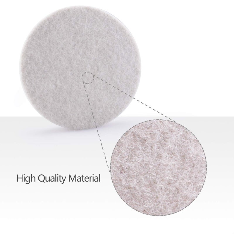 ZFE 5Inch Glass polishing Pads, 10Pcs Wool Felt Disc Glass Polishing Kit Buffing Pads Sanding Discs with Backing Pad and M14 Drill Adapter for Rotary Tools Polish Glass and Metal - Image 3