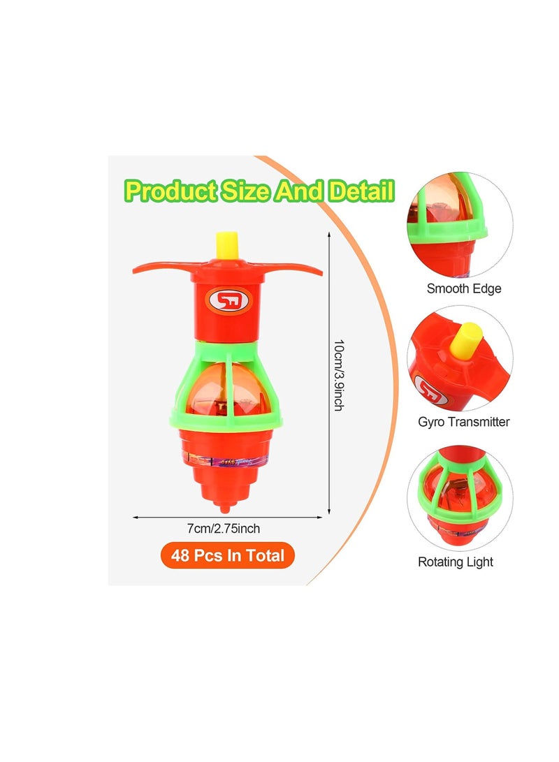 Cool Baby Birthday Giveaways- 20Pcs Led Spinning Top Glow In The Dark Return Gifts For Birthday Party Kids Birthday Gift Bulk/Mini Toys Boys And Girls Party Favors For Kids - Image 3