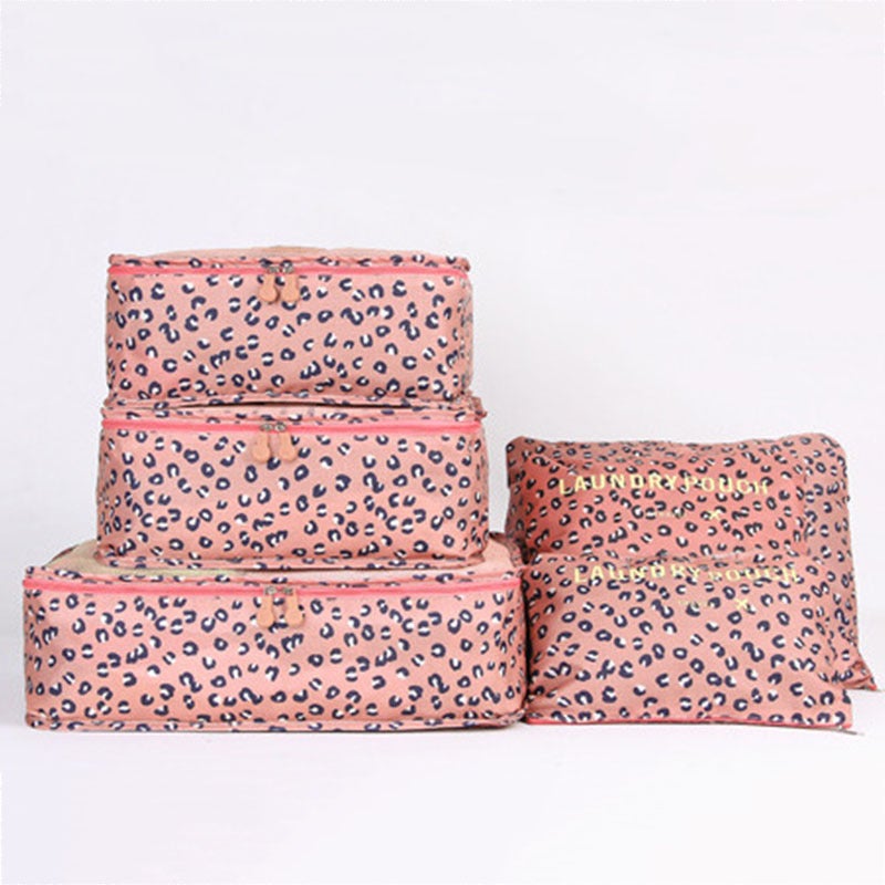 Large Edition Six-Piece Set Of 7-Piece Set Of Travel Goods Classified Suit Storage Bag Korean Travel Clothes Storage Bag - Image 3