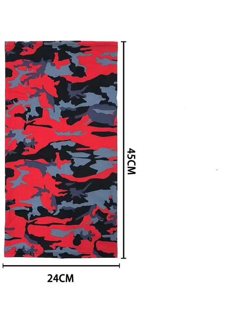 Goolsky Unisex Seamless Multifunctional Magic Headscarves for Outdoor Cycling, Face Masks, Neck Gaiters, Versatile Warm Face And Neck Sun Protection, Windproof And Breathable Gear with Random Combinations And Unique Patterns. - Image 4