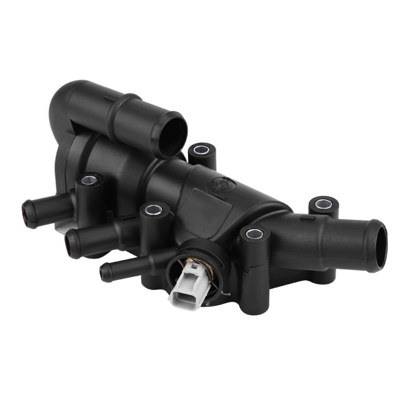 Engine Coolant Outlet: High-Quality Plastic, Max Durability - Exquisite Workmanship, Anti-Corrosion, Wear Resistance Coolant Thermostat Housing Assembly for Ford Fiesta V (JH_, JD_) 1.3L 2001-2008 Dir - Image 1