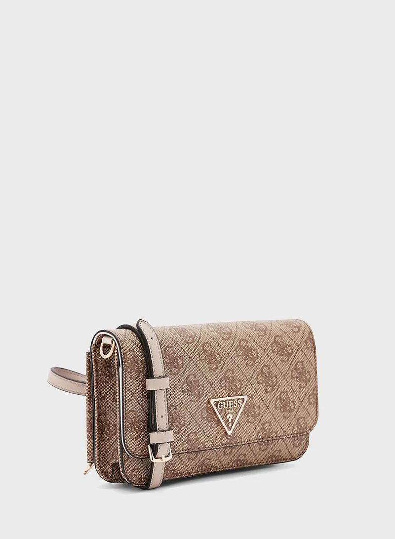 GUESS Noelle Flap Over Crossbody Bag