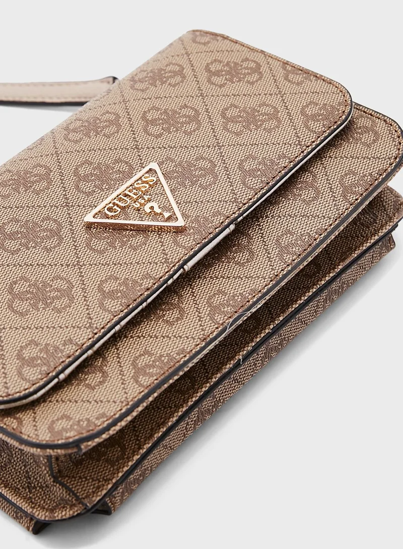 GUESS Noelle Flap Over Crossbody Bag