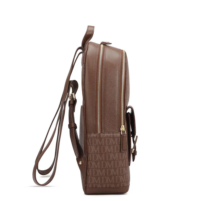 Da Milano Date Monogram Franzy Leather Backpack - Date  | Best Price UAE