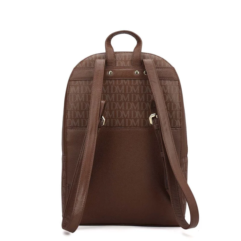 Da Milano Date Monogram Franzy Leather Backpack - Date  | Best Price UAE