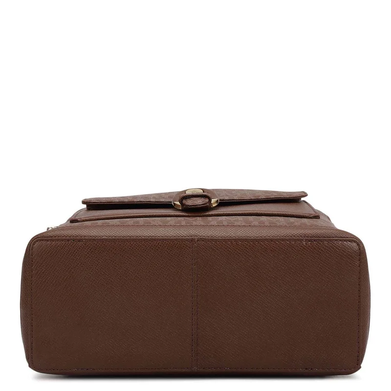 Da Milano Date Monogram Franzy Leather Backpack - Date  | Best Price UAE
