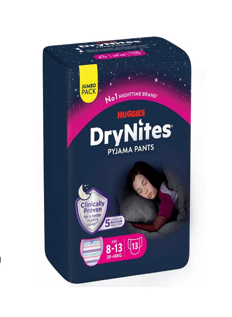 Huggies Dry Nites Pyjama Pants 8-13 age  30-48kg