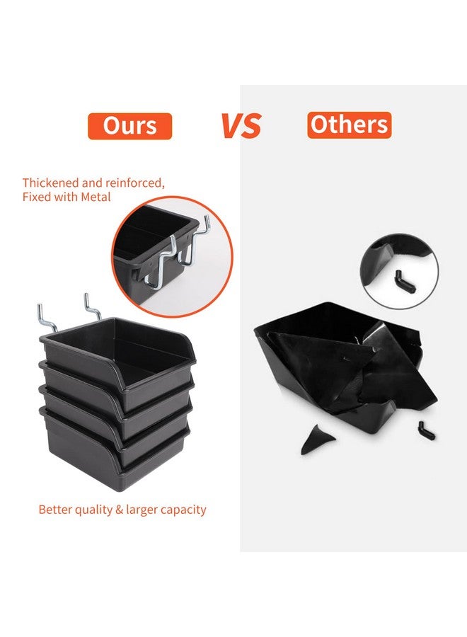 FALPRO 240PCS Pegboard Hooks Assortment, Pegboard Organizer Kit with Bins, Cups, 1/8 and 1/4 inch Hooks for Hanging Tools, Garage Wall Organization - Image 4