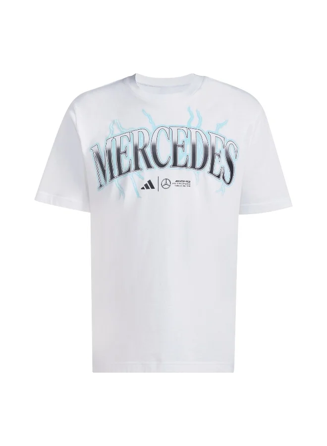 Adidas Adidas Mer Gfxt G1W M M White Motorsport T-Shirts For Men