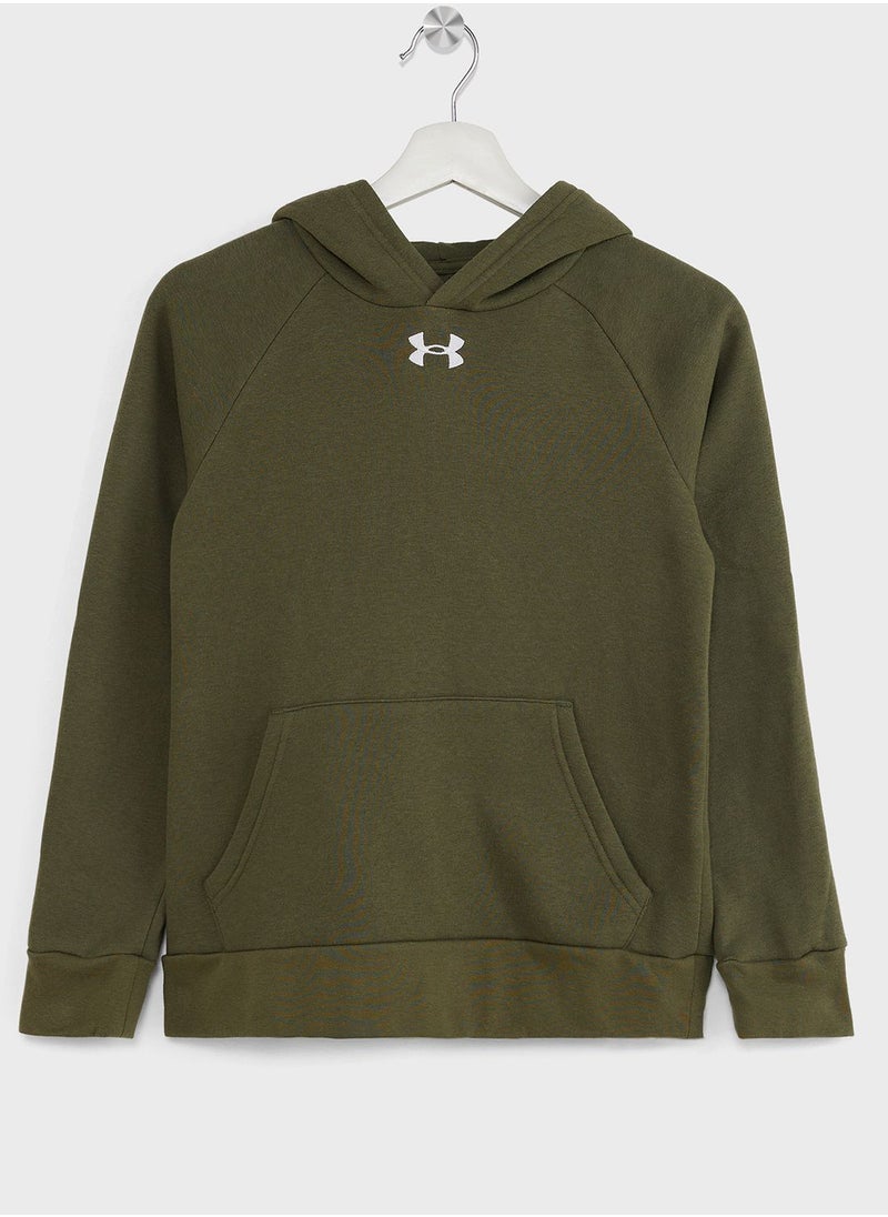 UNDER ARMOUR - Youth Rival Fleece Hoodie - Image 1