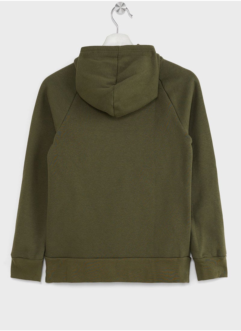 UNDER ARMOUR - Youth Rival Fleece Hoodie - Image 1