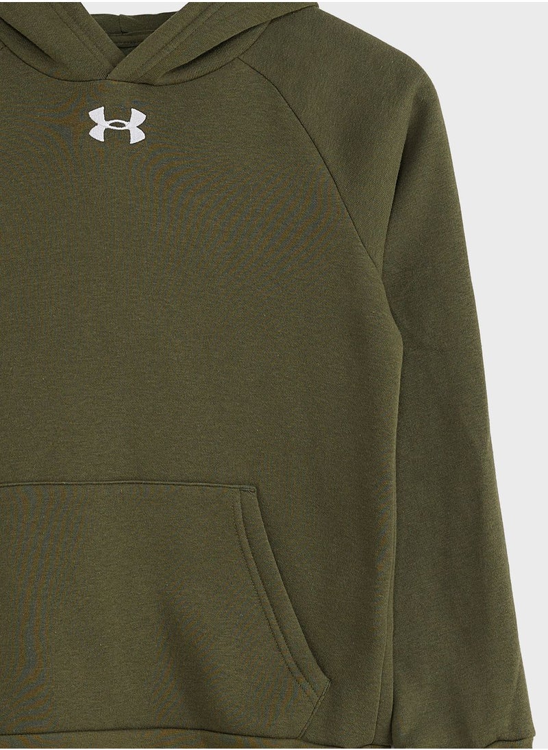 UNDER ARMOUR - Youth Rival Fleece Hoodie - Image 1