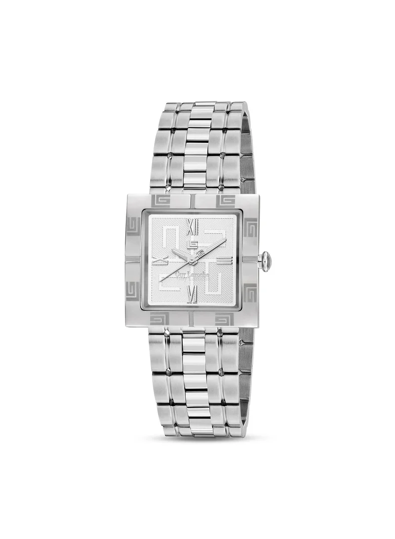 Guy Laroche Camille Silver Dial & Stainless Steel Bracelet Swiss Made Watch for Men 31mm