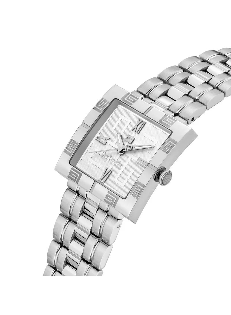 Guy Laroche Camille Silver Dial & Stainless Steel Bracelet Swiss Made Watch for Men 31mm