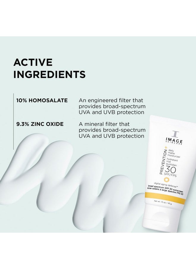 IMAGE SKINCARE , Prevention+ Daily Matte Moisturizer Spf 30, Zinc Oxide Mattifying Face Sunscreen Lotion, Discovery Size, Amazon Exclusive, 1.5Oz  - Image 3