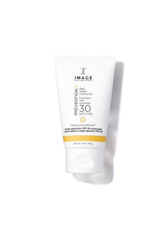 IMAGE SKINCARE , Prevention+ Daily Matte Moisturizer Spf 30, Zinc Oxide Mattifying Face Sunscreen Lotion, Discovery Size, Amazon Exclusive, 1.5Oz  - Image 1