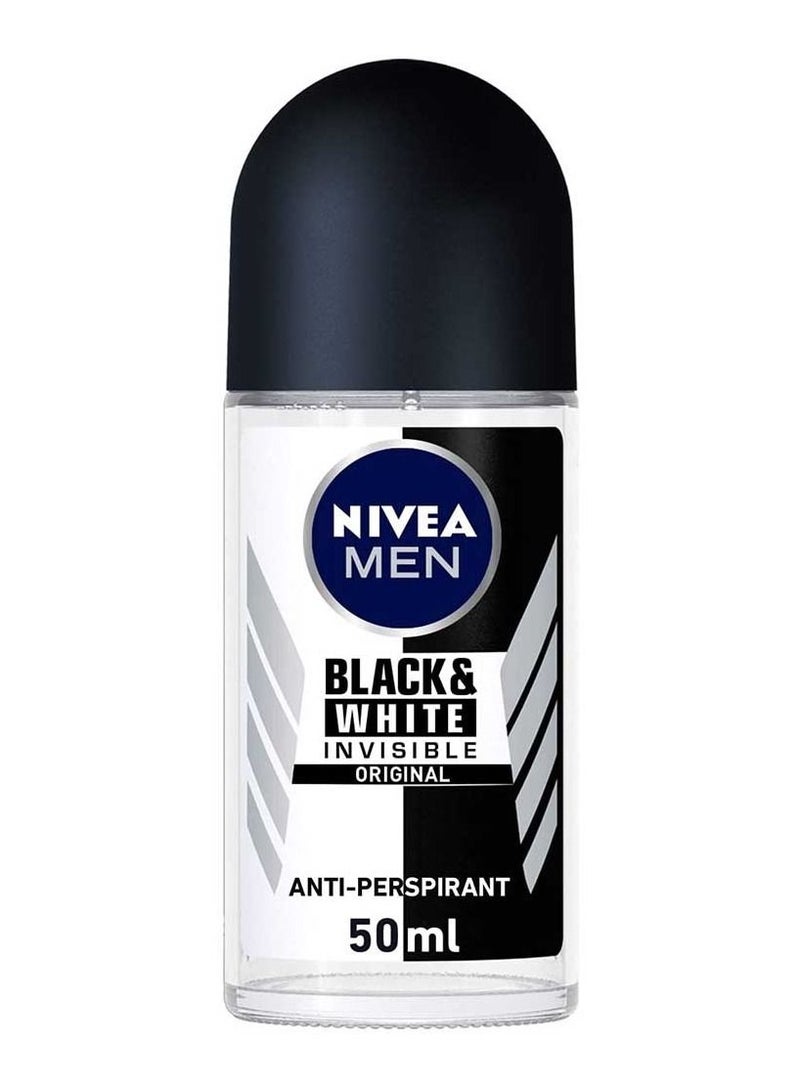 Nivea MEN Black and White Invisible Original Roll On Antiperspirant for Men Roll on 50ml